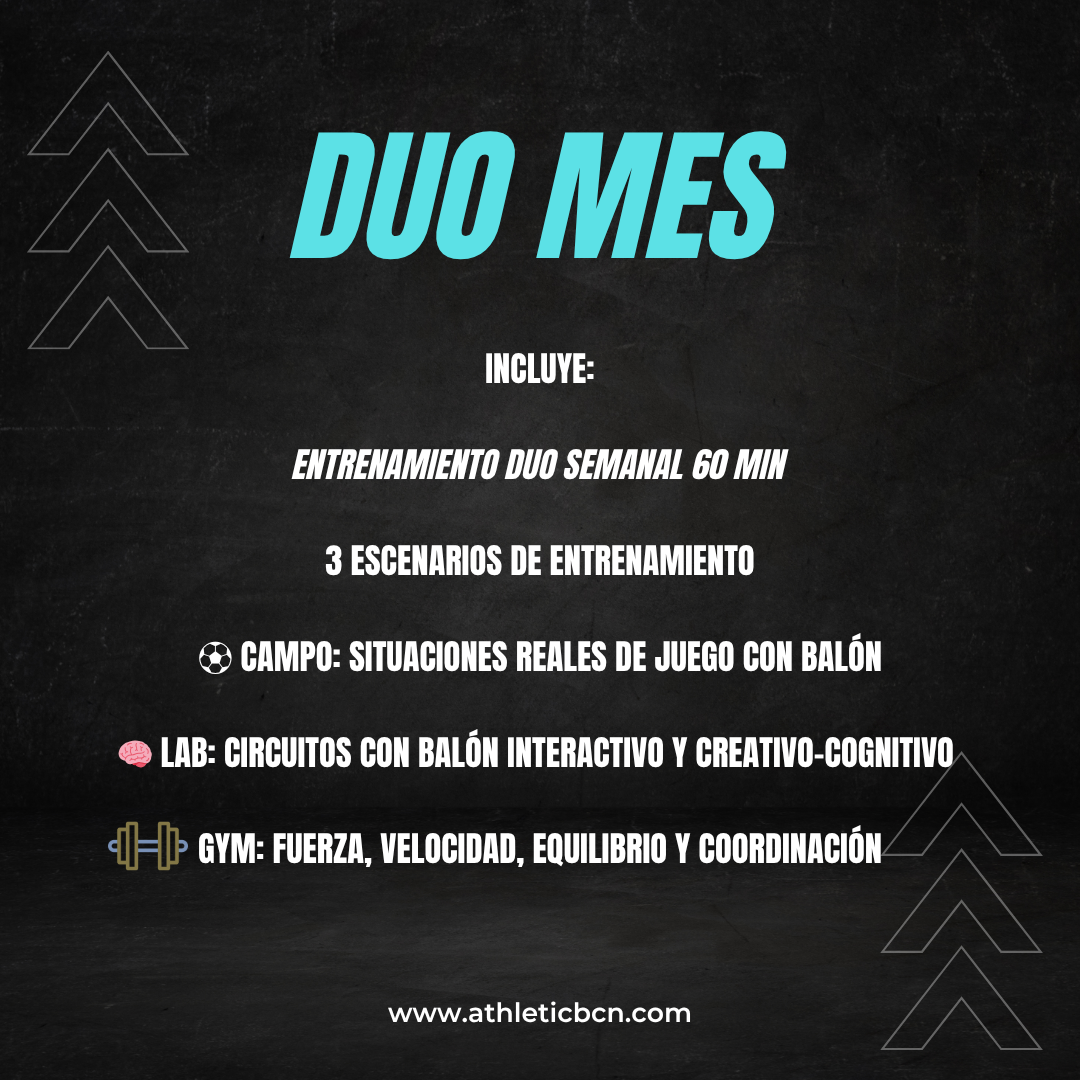 Entrenamiento DUO 60 min (2 JUGADORES). PAGO MES
