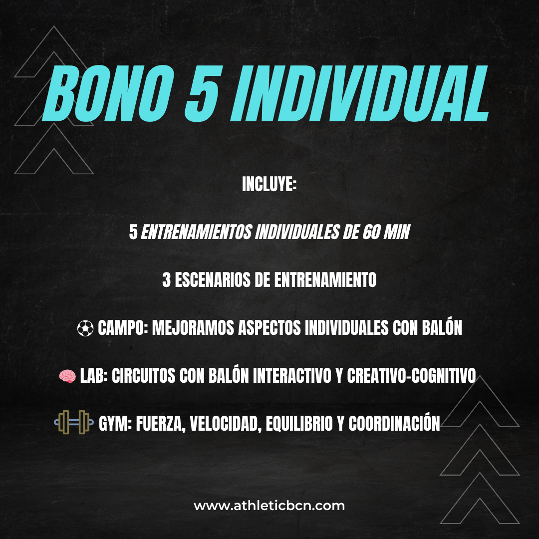 BONO 5 Entrenamientos INDIVIDUAL